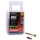 HILLMAN Power Pro No. 10 Ga. X 2-1/2 in. L Star Flat Head Coarse Multi-Material Screws