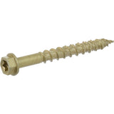 HILLMAN Power Pro 1/4 in. Ga. X 2-1/4 in. L Star Hex Washer Head Coarse Multi-Material Screws