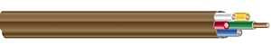 Southwire SIMpull 64169623 Thermostat Wire, 18 AWG Wire, 5 -Conductor, 25 ft L, PVC Sheath, Brown Sheath