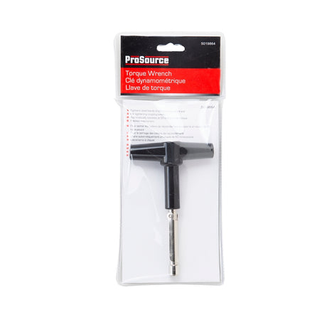 ProSource DT-077 Torque Wrench, 1/4 in Drive, 5.7 in OAL, 60 in-lb, Aluminum/Steel, T-Shape Handle