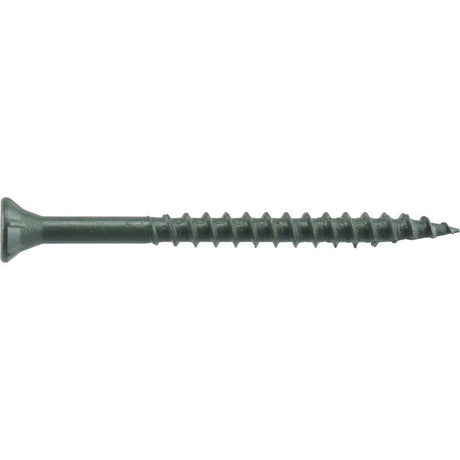 HILLMAN Deck Plus No. 8 Ga. X 2 in. L Green Star Flat Head Exterior Deck Screws 1 lb 125 pk