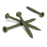 HILLMAN Deck Plus No. 8 Ga. X 2 in. L Green Star Flat Head Exterior Deck Screws 1 lb 125 pk