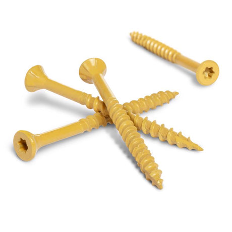 HILLMAN Deck Plus No. 10 in. X 3-1/2 in. L Tan Star Flat Head Exterior Deck Screws 1 lb 55 pk