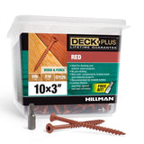 HILLMAN Deck Plus No. 10 in. X 3 in. L Red Star Flat Head Exterior Deck Screws 5 lb 310 pk