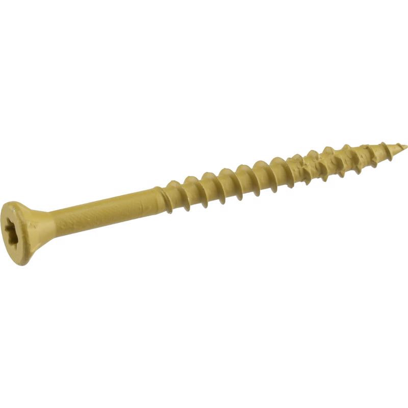 HILLMAN Deck Plus No. 10 Ga. X 3 in. L Tan Star Flat Head Exterior Deck Screws 1 lb 62 pk