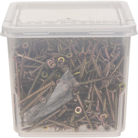 HILLMAN Power Pro No. 8 X 2 in. L Star Coarse Wood Screws 709 pk