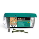 HILLMAN No. 10 in. X 3 in. L Green Star Flat Head Exterior Deck Screws 13 lb 800 pk