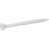 HILLMAN Deck Plus No. 10 Ga. X 3 in. L White Star Flat Head Exterior Deck Screws 1 lb 62 pk