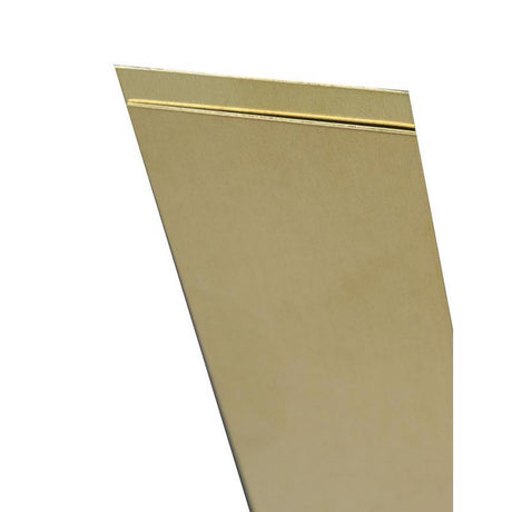 K&S 0.016 in. X 2 in. W X 12 in. L Mill Brass Metal Strip
