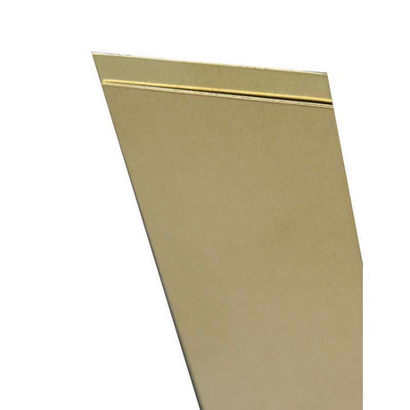 K&S 0.032 in. X 1 in. W X 12 in. L Mill Brass Metal Strip