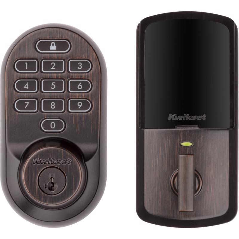 Kwikset SmartKey Halo Venetian Bronze Metal Wifi Deadbolt