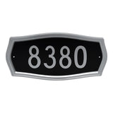 HILLMAN Distinctions Black Die-Cast Zinc Heritage Address Plate, Pack of 3