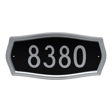 HILLMAN Distinctions Black Die-Cast Zinc Heritage Address Plate, Pack of 3
