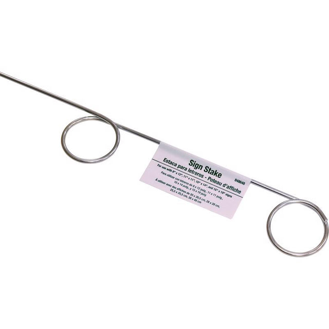 Hillman English Clear Caution Sign 28 in. H X 1.75 in. W, Pack of 20