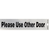 HILLMAN English Silver Do Not Enter Decal 2 in. H X 8 in. W, Pack of 6