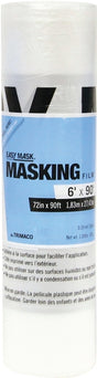 Trimaco 67290 Masking Film, 0.4 mil Thick, 90 ft L, 72 in W, Pack of 12