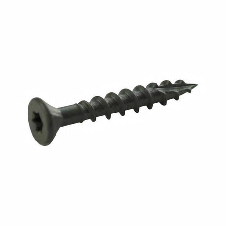 Grip-Rite PrimeGuard Plus No. 8 wire X 1.25 in. L Green Star Flat Head Deck Screws 25 lb