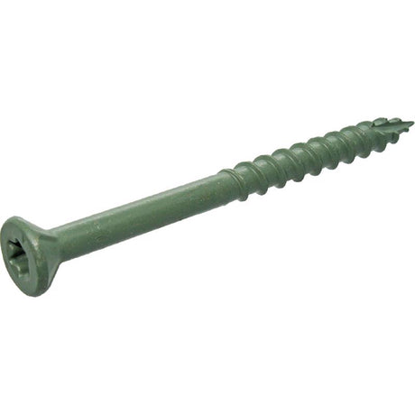 Grip-Rite PrimeGuard Plus No. 9 wire X 2-1/2 in. L Green Star Flat Head Deck Screws 2500 pk