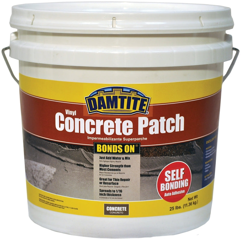 Damtite 04025 Patch, Gray, 25 lb, Pail