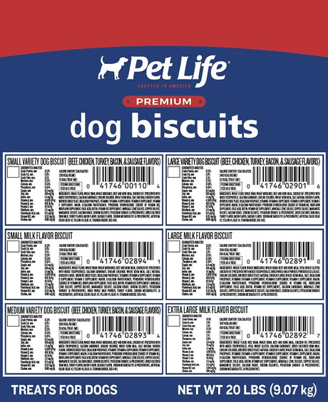 Pet Life 2890 Dog Biscuit, Beef Flavor, 20 lb