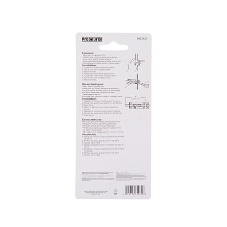 ProSource CL-205-PS Barrel Bolt, 0.31 Dia in Bolt Head, 4 in L Bolt, Steel, Zinc Plated