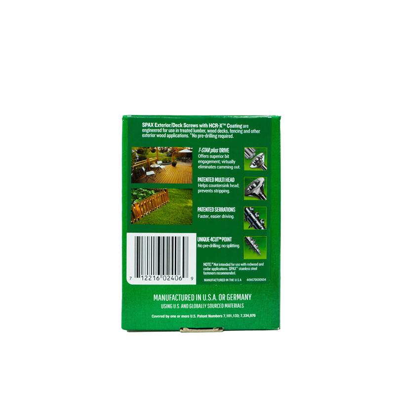 SPAX Multi-Material No. 14 Label X 2-1/2 in. L T30+ Flat Head Serrated Construction Screws, Pack of 5