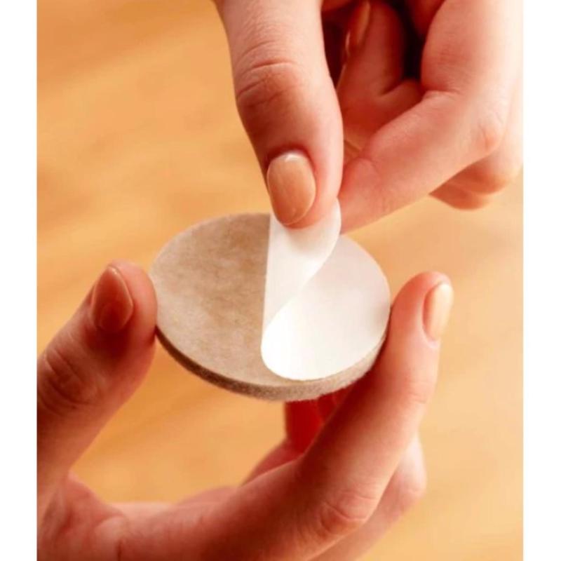 3M Scotch Felt Self Adhesive Protective Pad Beige Round 1 in. W 32 pk, Pack of 6