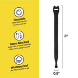 Wrap-It Cable Ties  Roll 8 in. L Black Nylon Cable Ties Roll