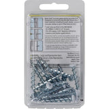 Bore-Fast 3/16 in. D X 1-1/2 in. L Steel Pan Head Screw and Anchor 25 pc, Pack of 5