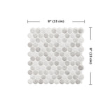 Smart Tiles 8.95 in. W X 8.97 in. L Gray Glazed Vinyl Adhesive Wall Tile 4 pc, Pack of 6