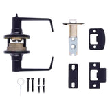 Brinks Commercial Matte Black Privacy Lever
