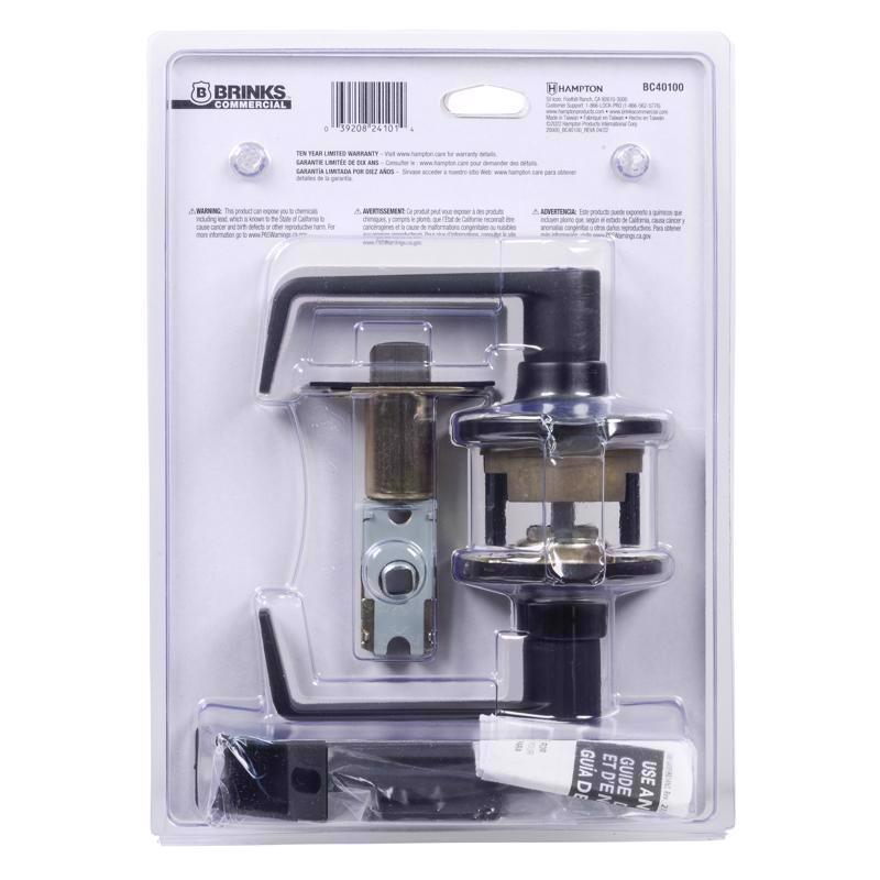 Brinks Commercial Matte Black Privacy Lever