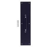 Brinks Commercial 15 in. L Matte Black Aluminum Pull Plate