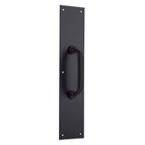 Brinks Commercial 15 in. L Matte Black Aluminum Pull Plate