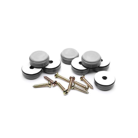 Slipstick GorillaGlides Gray 1 in. Screw-On Plastic Chair Glide 8 pk