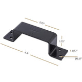 Hampton Black Steel Bracket 6-13/32 in. L