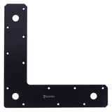 Hampton 1/8 in. H X 9 in. W X 2 in. D Black Steel Corner Plate