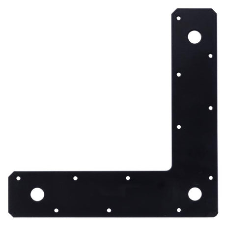 Hampton 1/8 in. H X 9 in. W X 2 in. D Black Steel Corner Plate