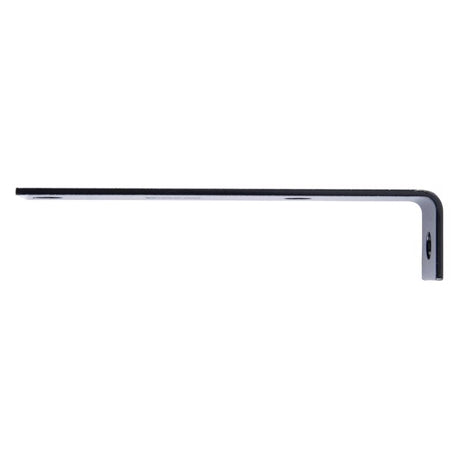 Hampton 1.5 in. H X 7.5 in. W X 1/8 in. D Black Steel Inside/Outside Corner Brace