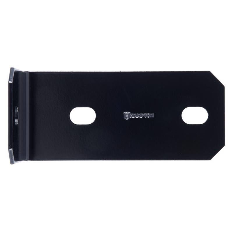 Hampton 6.8 in. H X 3 in. W X 3/16 in. D Black Steel Inside/Outside Corner Brace