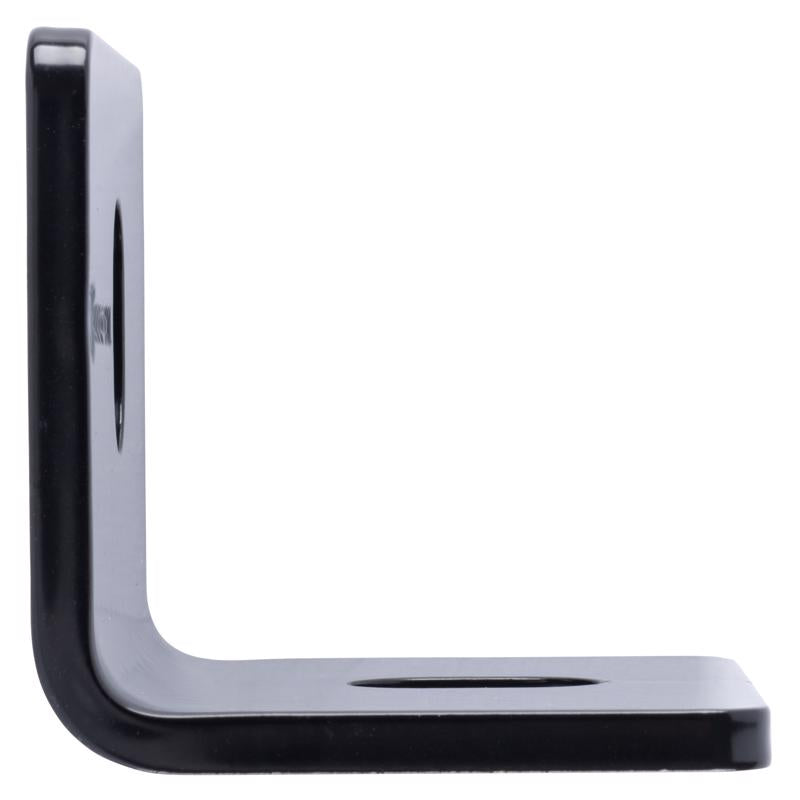 Hampton 2.4 in. H X 3 in. W X 3/16 in. D Black Steel Inside/Outside Corner Brace