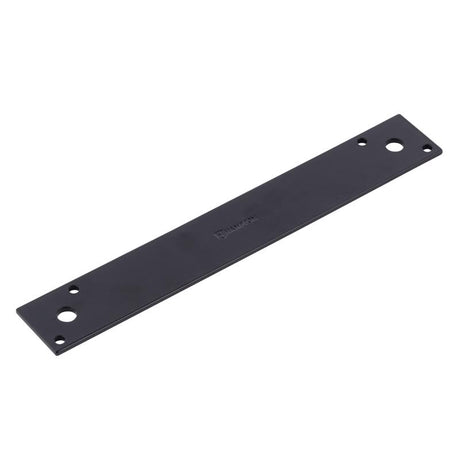 Hampton 10 in. H X 1.5 in. W X 1/8 in. D Black Steel Strap Brace