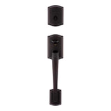 Kwikset Prescott Venetian Bronze Entry Handleset 1-3/4 in.
