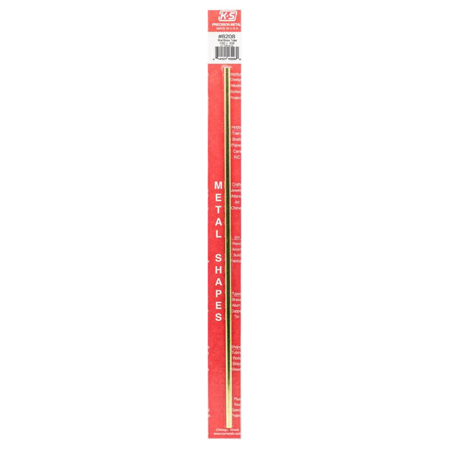 K&S 7/32 in. D X 12 in. L Round Brass Tube 1 pk