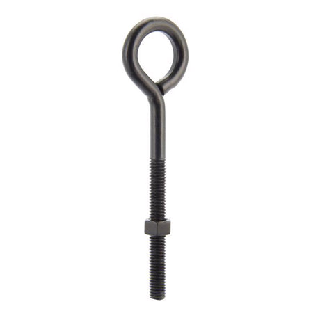 Wright 3/8 in. X 6 in. L Black Steel Eyebolt Nut Included
