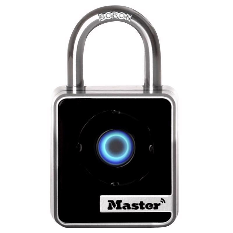 Master Lock 1-29/32 in. W Boron Alloy Single Locking Bluetooth Bluetooth Padlock