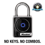 Master Lock 1-29/32 in. W Boron Alloy Single Locking Bluetooth Bluetooth Padlock