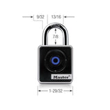 Master Lock 1-29/32 in. W Boron Alloy Single Locking Bluetooth Bluetooth Padlock