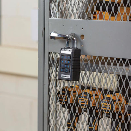 Master Lock 5.43 in. H X 1.71 in. W X 2.43  L Metal Single Locking Bluetooth Bluetooth Padlock