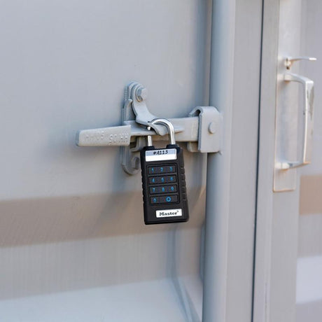 Master Lock 5.43 in. H X 1.71 in. W X 2.43  L Metal Single Locking Bluetooth Bluetooth Padlock